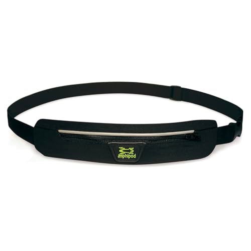 Amphipod AirFlow MicroStretch Belt, Ultra-Light Runners Waist Pack - OS - color: Black/Silver