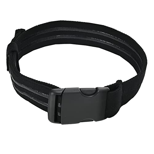 Tactical Leg Strap,Secure Non-Slip Elastic Thigh Strap with Quick-Release Buckle for Drop Leg Holster Platforms and Thigh Rig - color: Black