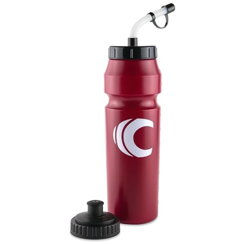 Cannon Sports 1 Liter Sports Water Bottle, 2 Lids, BPA-Free (Burgundy) - color: Burgundy