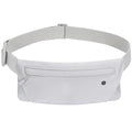 WHIPPY Slim Running Belt Fanny Pack for Women Men Elastic Runners Belt Waist Pouch Chest Bag Phone Holder Waist Pack for Running Hiking - color: 3-Grey