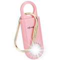 130db Personal Safety Alarm with Ultra Bright Strobe Light. Pink - color: Pink, style: Button cell
