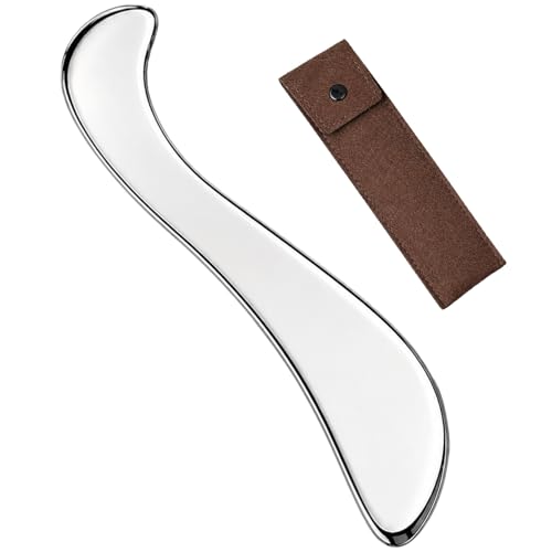 Muscle Scraper Tools, Stainless Steel Guasha Tool for Body, Scraping Tool Physical Therapy, Myofascial Release Tool, Massage Tools for Deep Tissue - size: S-Shape