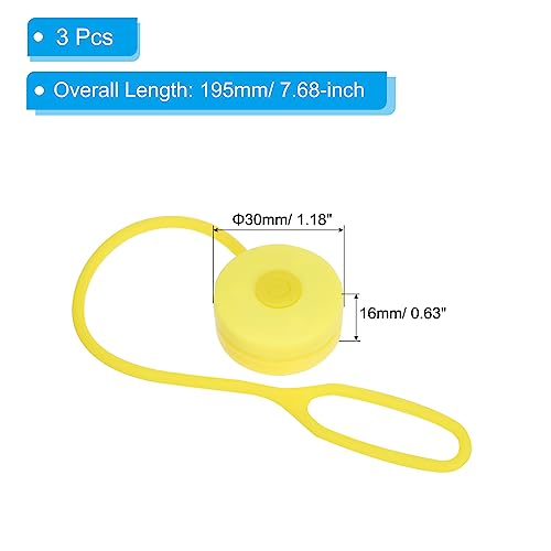 PATIKIL LED Running Light, Silicone Rope Bike Safety Light Running Lights for Runners, Cycling - color: Yellow