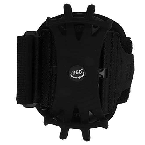 Phone Arm Band, 180° Rotation, 6.6 Inch Screen Compatible, Black - color: Black