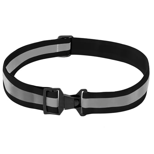 A-SAFETY Glow Belt - Reflective Running Belt (Yellow, Orange, Black, White) - color: Reflective Black