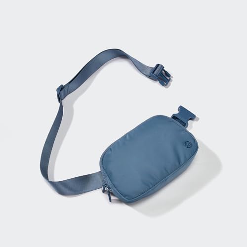 Pander Nylon Fanny Pack for Women, Two-Way Zipper Crossbody Bag - color: Indigo Blue
