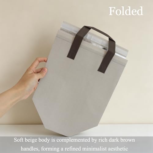 12Pcs Insulated Lunch Bags Disposable Cooler Thermal Grocery Takeout Bag for Food Delivery Party Drink Picnic Holiday, Beige - color: Beige, size: 9.45"(H) x 9.45"(L) x 5.91"(W)
