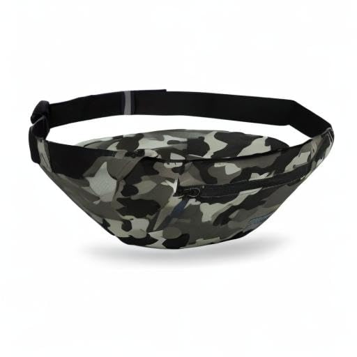 Large Camo Green Fanny Pack Hands-Free Belt Bag Carrying All Size of Phones - color: Camo Green, size: Large