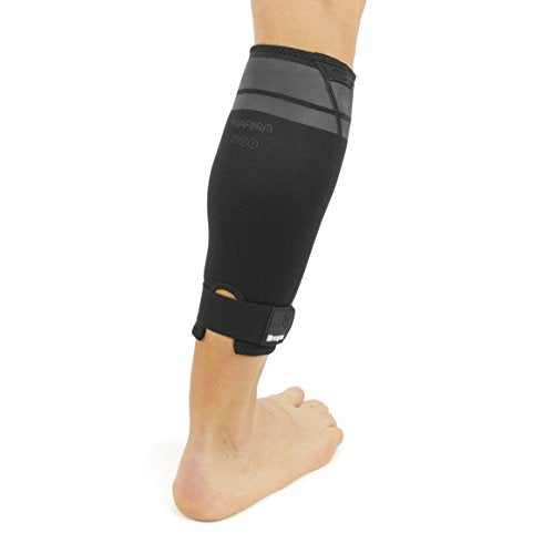 Compex Anaform Shin Splint Compression Sleeve Calf Support for Running, Cycling, Walking - Black - Small - size: Small
