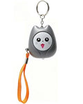 Cute Cat Personal Safety Alarm Keychain,Self Defense Alarm for Women,Grey - color: Grey