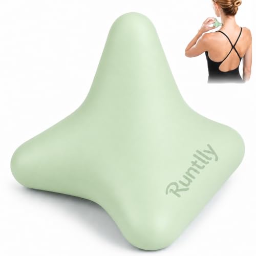 Trigger Point Massage Tool, 3" × 2.6", Deep Tissue Manual Massage Ball for Muscle Knots & Myofascial Release, Physical Therapy Tool for Plantar Fasciitis, Foot Hand Hip & Back Soreness Relief - color: Green