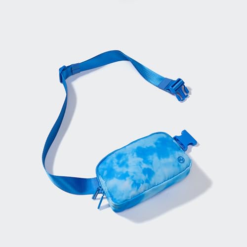 Pander Nylon Fanny Pack for Women, Two-Way Zipper Crossbody Bag - color: Cloud Blue