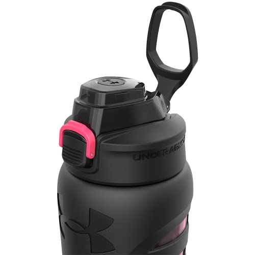 Under Armour 18oz Grip Water Bottle, Pro Lid Cover, Silicone Body Grip, Shatter Proof, Stain & Odor Resistant, All Sports, Baseball, Basketball, Football