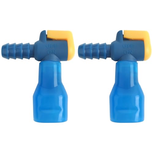 Bite Valve ON-Off Switch Tube Nozzle Replacement for Hydration Bladder - color: 90° Pack of 2