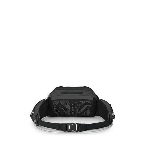 Osprey Seral Biking Waist Pack with Hydraulics Reservoir for Men & Women, Hydration Belt with Water Bladder - color: Raven Black, style: 7L