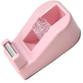 WELSTIK Desktop Office Tape Dispenser Non-Skid Base, for Packaging in Office,Restaurant, Flower Shop,Cake Shop,Pink - color: Pink