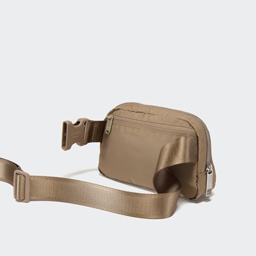 Pander Crossbody Belt Bag for Women and Men, Travel and Everyday Use - color: Gray Brown