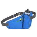 Running Waist Pack Can Hold Water Bottles,Outdoor Sport Hiking Waist Pack Bag for Men Women Travel Cycling Dog Walking(Bottle Not Included) (Blue) - color: Blue