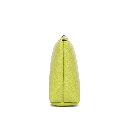 Small Makeup Bag for Purse, Leather Cosmetic (Grass) - color: PU/Grass