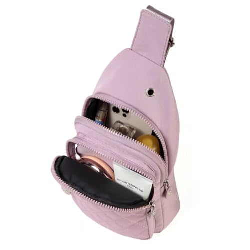 AOSTIHOT Crossbody Sling Bag Small Sling Backpack for Women, Chest Daypack Crossbody Shoulder for Travel Sport Running Hiking - color: Purple