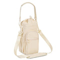 sportsnew 40oz Insulated Crossbody Water Bottle Sling Bag w/Phone Pocket - color: Beige