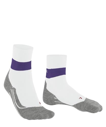 FALKE Women's RU Compression Running Socks, 1 Pair - color: White (White 2008), size: 8-9