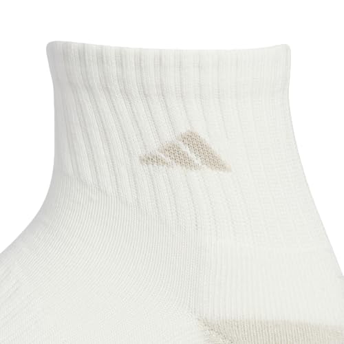adidas Cushioned 3.0 3-Pack Quarter Socks - color: Off White/Preloved Ink Blue/Legend Ivy Green/3/Color