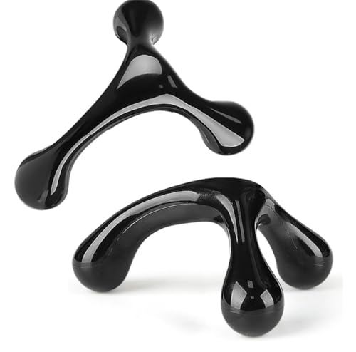 3 Point Hand Held Massage Tool, 2 Pcs Manual Trigger Point Massage Tools Deep Muscle Tissue Manual Massager, Handheld Palm Pressure Point Body Massager for Neck Shoulder Back Leg Muscle Pain Relief