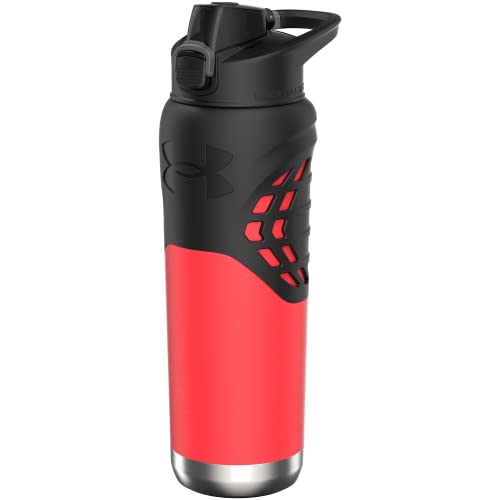 Under Armour 24Oz Stainless Steel Water Bottle, Insulated, Carabiner Easy Carry Hook, Leak Proof, Kids & Adults, All Sports, Gym - color: Beta