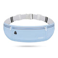 USHAKE Slim Running Belt, Bounce Free Fanny Pack Phone Holder - color: Light Blue