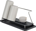 carrotez Bottle Drying Rack with Drain Tray, Black - color: Black