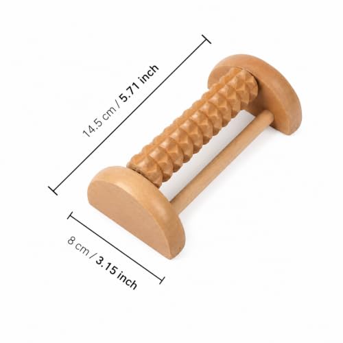 Manual Foot Massage Roller Stick, Textured Surface Foot Roller for Plantar Fascia, Compact Foot Care Tool for Home Office Gym Daily Use