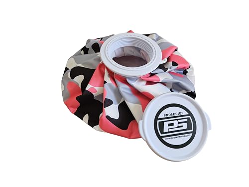 11" Large Reusable Ice Bag - 4" Super Wide Mouth - Hot and Cold Therapy - Pink Camo - Cold Compress with Refillable Real Ice Pack