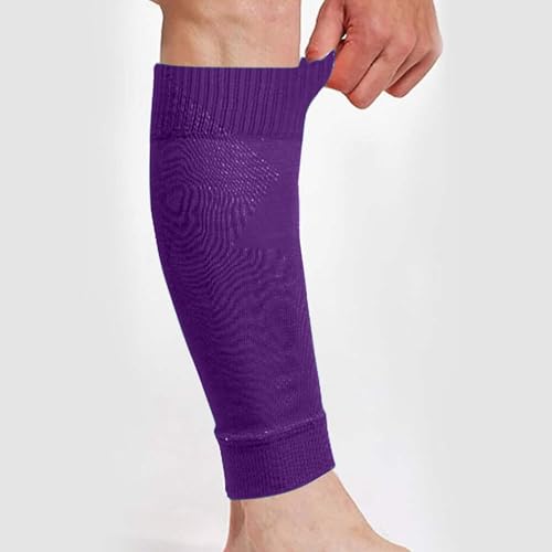 COUVER Unisex Long Leg Compression Sleeves - color: Purple, size: Medium