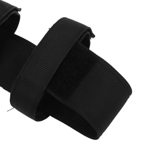 Nylon Water Bottle Holder with Adjustable Strap – Secure Anti-Falling Pouch for Hiking, Camping, Backpack Attachment, No Hands Outdoor Bottle Carrier - color: Black