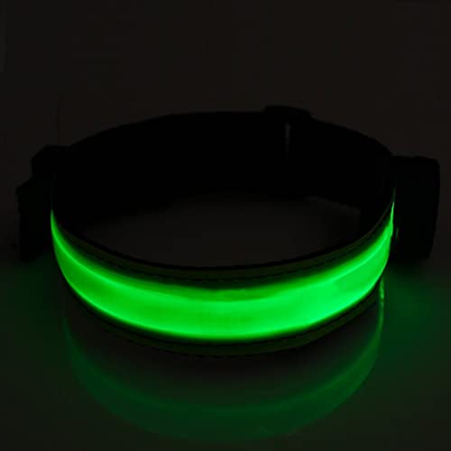 Reflective Running Gear LED Armband Rechargeable - color: Green