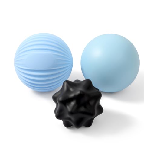 Silicone Lacrosse Ball Set for Deep Tissue & Trigger Points - style: Silicone Smooth Lacrosse Ball Set
