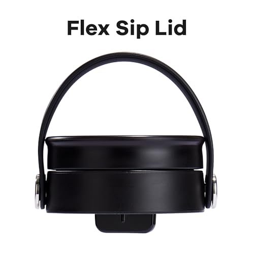 Hydro Flask Lid – Flex Sip Replacement Lid for Wide Mouth Water Bottles - Coffee Lid Accessory Black - color: Black, style: Flex Sip Lid