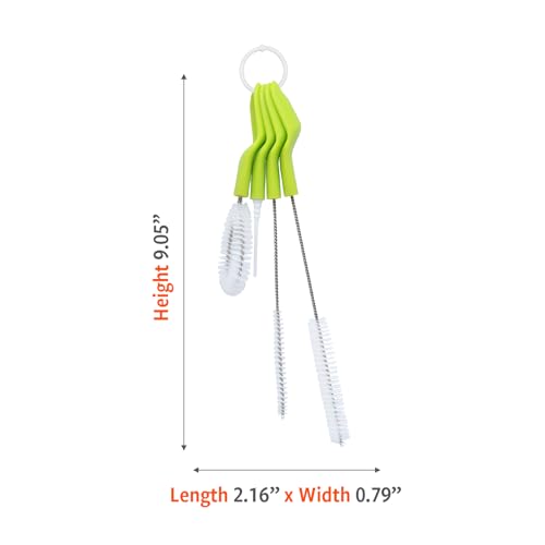 Full Circle All-in-One Bottle Cleaning Multitool, Green - color: Green