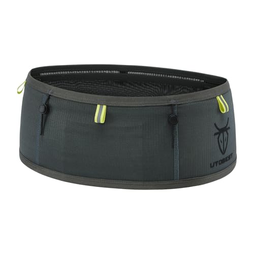 UTOBEST Running Belt for Men & Women, No Bounce Running Waist Pack, B7 Pro - color: Grey, size: XS(27.5-29.1")
