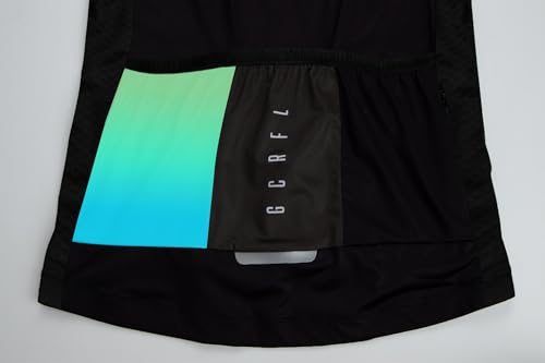 Men's Cycling Jersey Set Cycling Kit Bicycle Jersey Rear Zipper Pocket Bike Bib Shorts with Pockets Race Fit High Density Pad - color: Black/Blue, size: X-Large