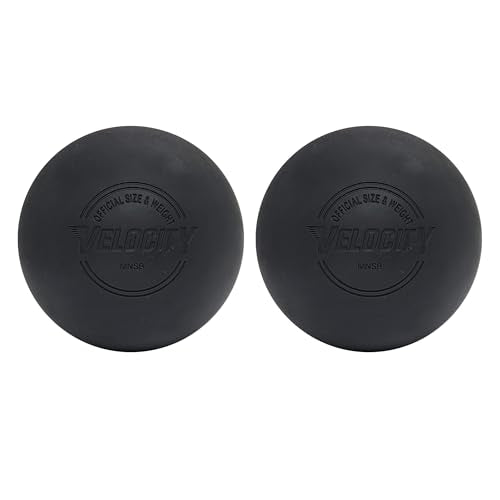 Velocity Lacrosse Balls - 1, 2, 3, 6, 12, 18, 24, 36, 60 and 120 Packs - for Practice, Official NFHS and College Approved Size - color: Black, size: 2 Balls, style: Practice Ball