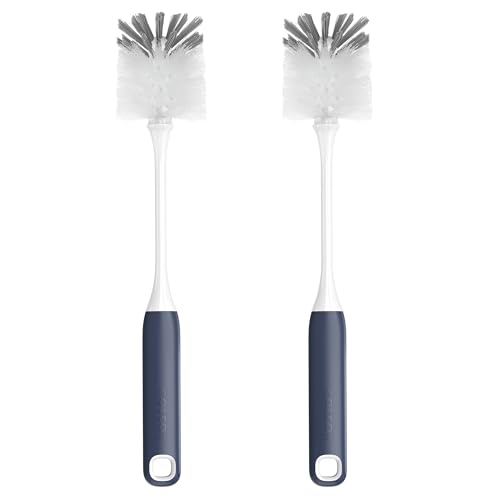 ROSEOK Bottle Brush, Water Bottle Brush, Flexible Bottle Brush, Cup Cleaner - color: Navy Blue