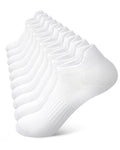 SIXDAYSOX Ankle Socks for Women Thin Breathable Cotton No Show Socks Womens - color: 5 Pairs-white, size: 6-9