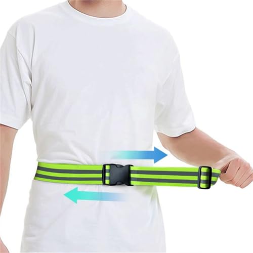 Reflective Belt for Running Belt Reflective Running Gear, Green