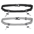 Bib Belt Race Belt Triathlon Running Number Black Light Gray 2Pcs - color: Black/Light Gray