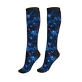 Compression Socks Knee High Circulation Support Socks For Women Men Athletic Running Work Hiking Cycling Travel - color: 3d Brain Cell Neuron
