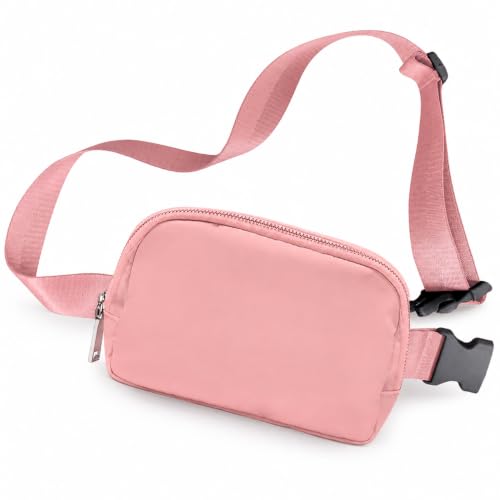 Fanny Pack, Adjustable Crossbody Waist Bag, Pink - color: Pink