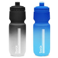 TooLe 24oz Bike Water Bottle, Squeeze Water Bottle Leakproof BPA Free - color: T-Black+Blue
