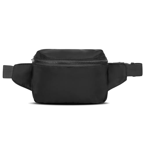 Fanny Pack Waist Belt Bag Fashion Fanny Women and Men Gift Waist Pack With Adjustable Strap For Travel Running 2L Black - color: 2L Black